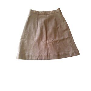 Handmade Vintage 1960 Brown A Line Wool Skirt Size Small